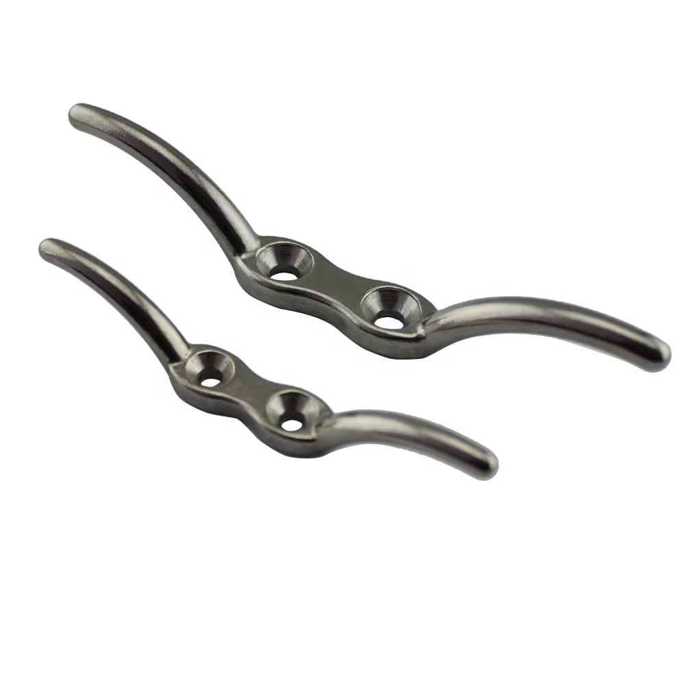 

Stainless steel yacht/boat wire rope cleat for lifting fishing kayak 4,5inch