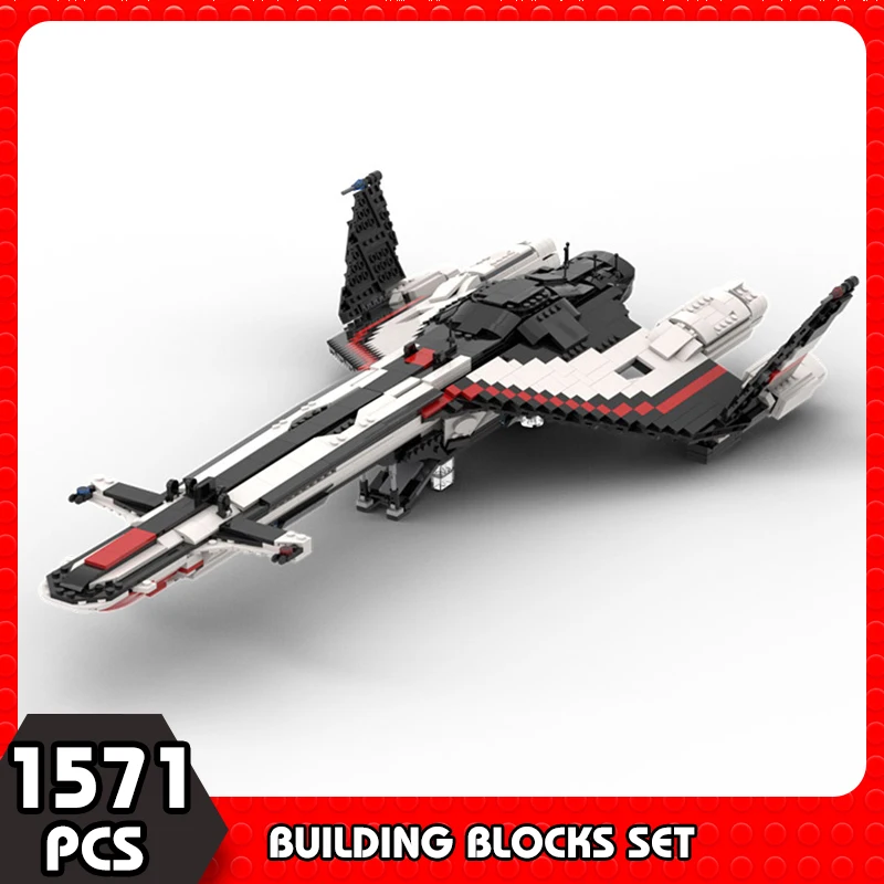 

Moc Game Massc Effectioned Andromedaed Main Ship Spaceship Building Block Model Weapon Space Battle Bricks Toy Children Gift