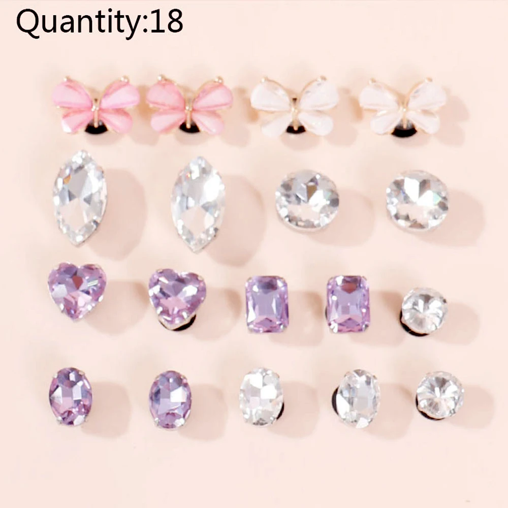 2022 New 1 Set Cute Croc Charms Brand Designer Shoes Charms JIBZ Bling Crocs Accessories Fashion Rhinestone Bow Shoe Decorations