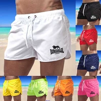 mens beach shorts lonsdale print sport running short pants swimming trunk pants quick drying movement surfing shorts swimwear