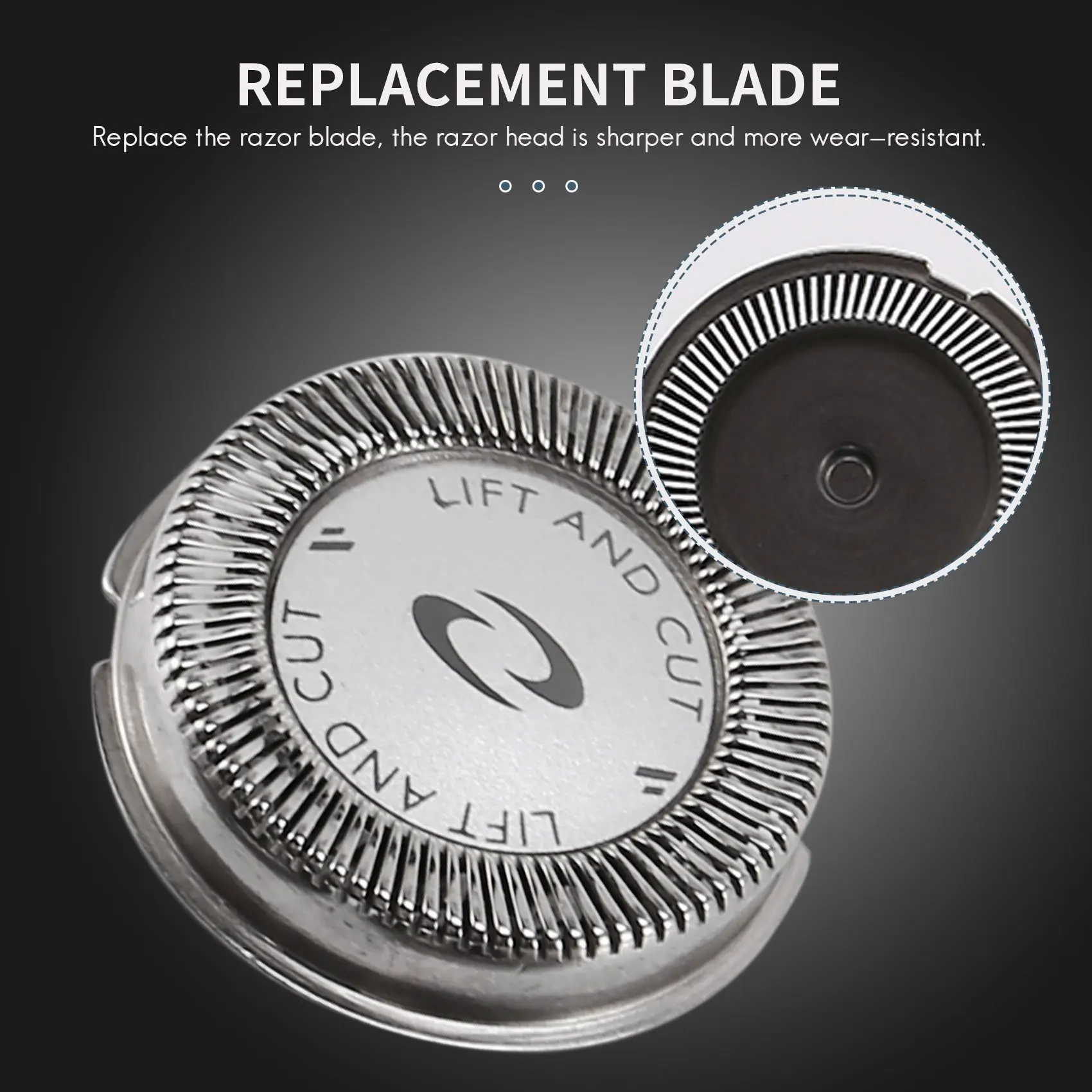 3Pcs Replacement Shaver Blade Heads HQ64 for Philips PT726 PT725 PT720 PT710 PT715