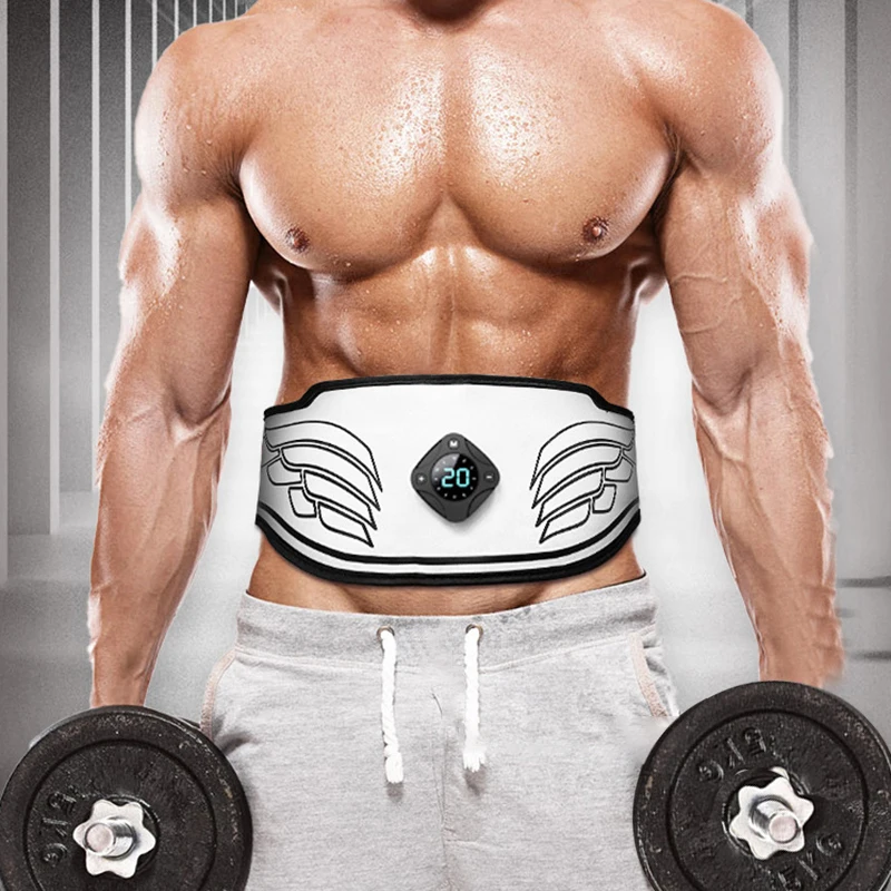 

EMS Muscle Stimulator Abs Massager Belt Trainer Slimming Belt Waist Massage Belly Weight Loss Body Shaping Fitness Machine