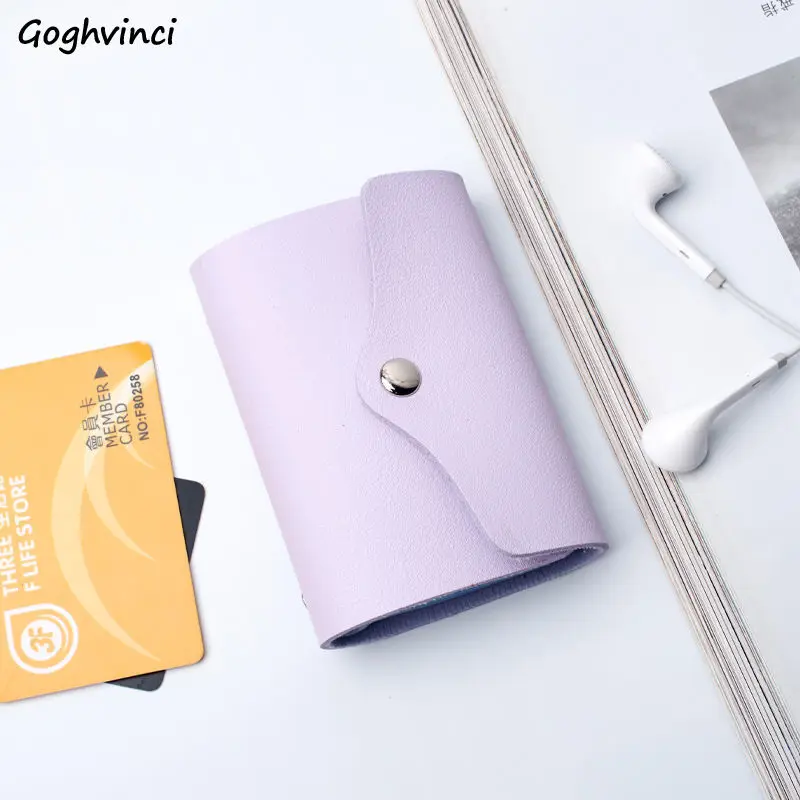 

Держатели для карт, Женские Простые Модные однотонные портативные кредитные карты с застежкой, различные цвета, повседневные Мини-кошельки...