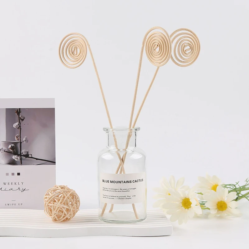 5pcs For Home Room Decoration Leaf Shaped Diffuser Sticks Vine Aroma Volatile Stick Natural Reed Fragrance Aroma Oil Diffuser