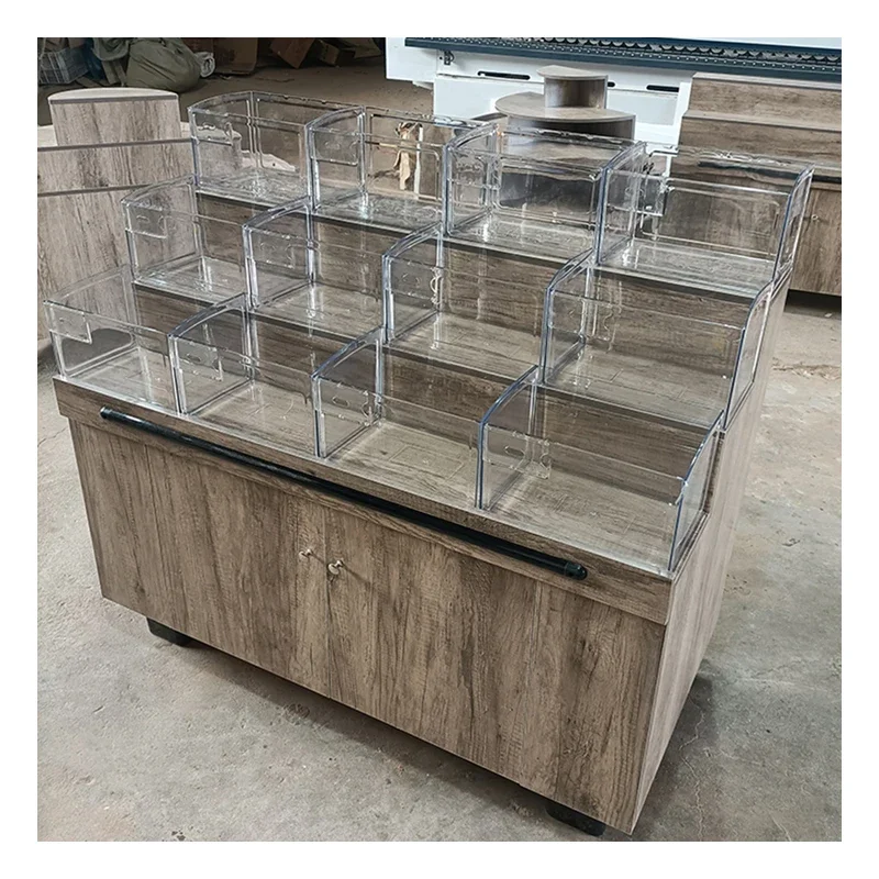 Оптовая продажа стеллаж Meicheng деревянная подставка для объемных продуктов