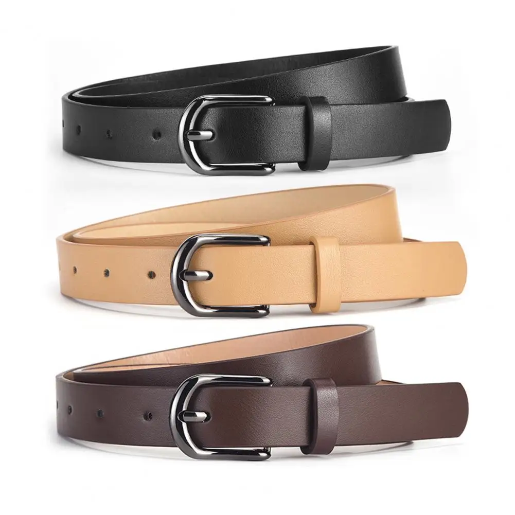 Ремень из искусственной кожи с геометрической металлической пряжкой ремень для