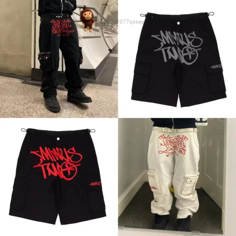 

American Retro Baggy Goth Cargo Pants For Man And Women Y2k Trend Streetwear Pockets Trousers Printed Hip-hop Drawstring Pants