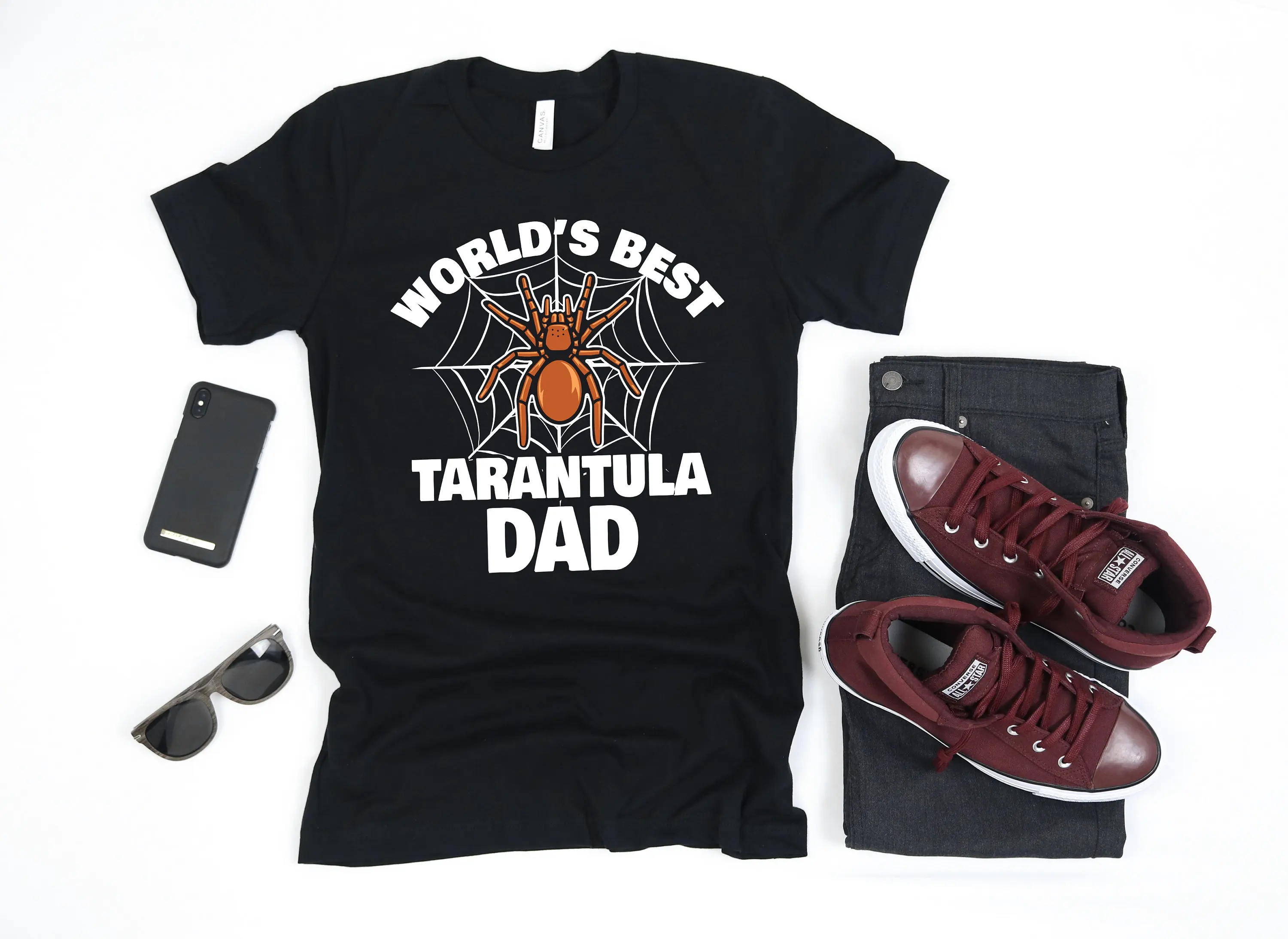 Футболка с длинным рукавом для папы тарантула и