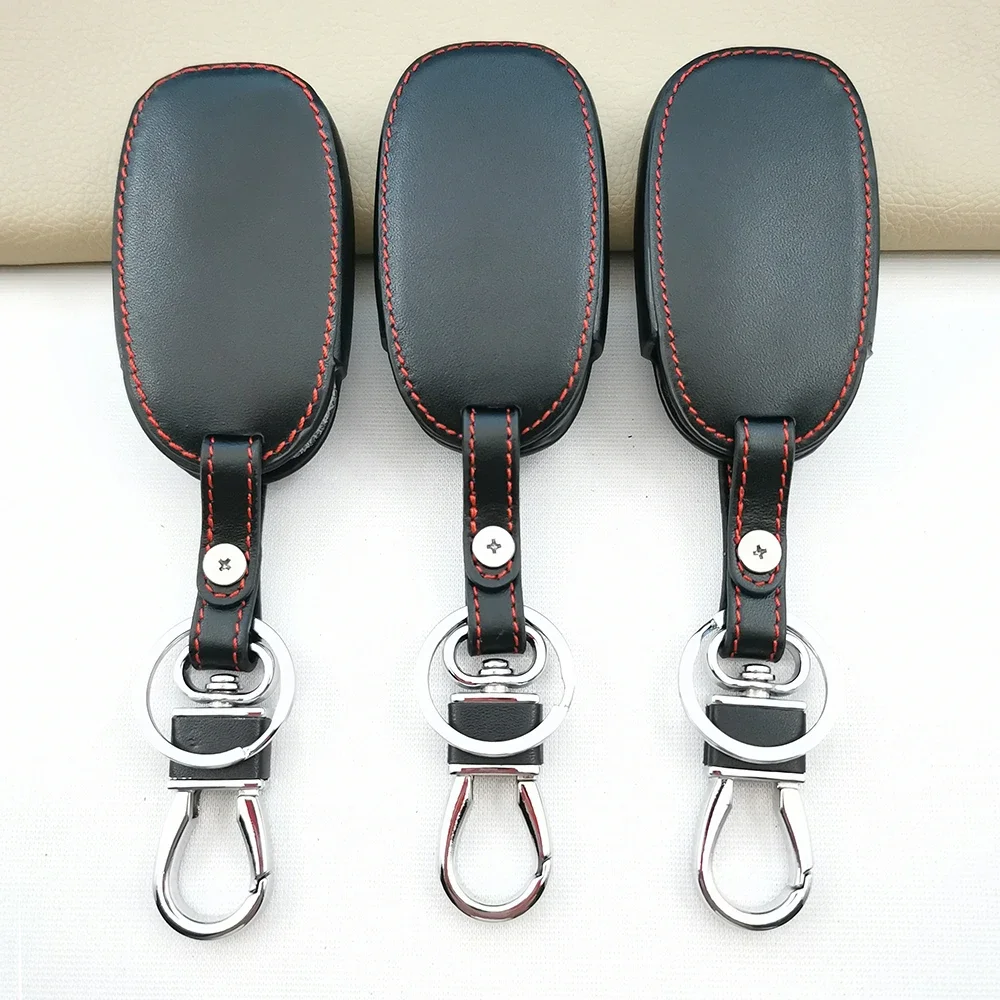 Кожаный Автомобильный чехол для ключа с дистанционным управлением Hyundai Kona 2017 i30