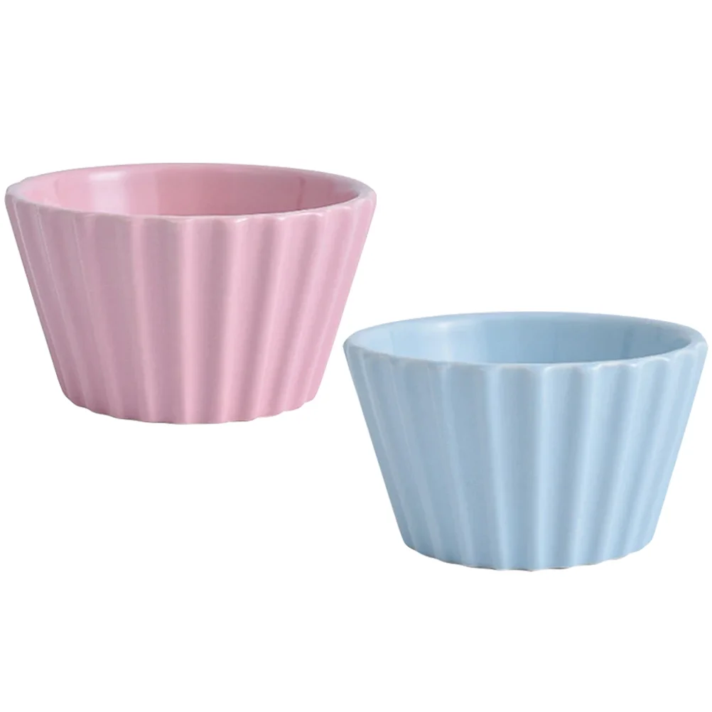 

2Pcs Custard Cups Ceramic Cups Ramekins Ramekin Dishes Ceramic Ramekins Custard Cups for Storage Home