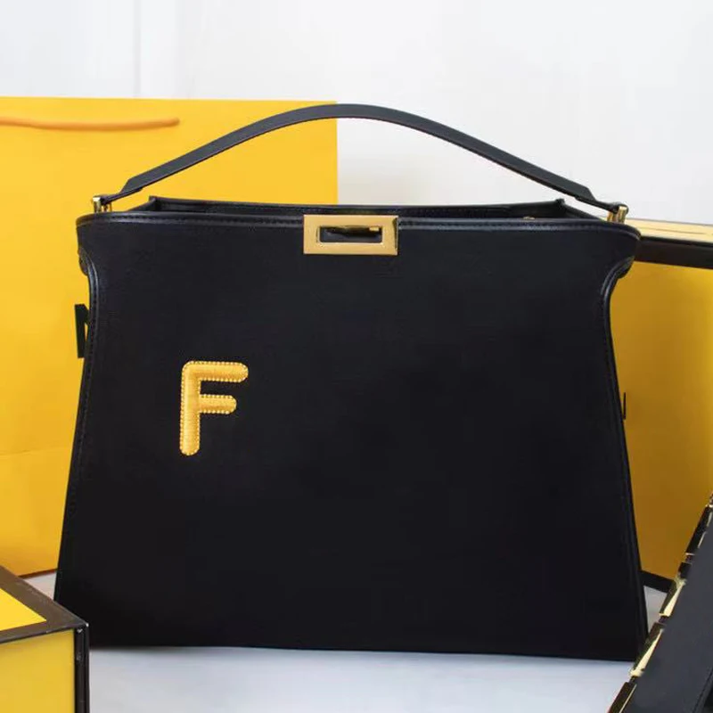 

Women Handle Bag High Capacity Casual Fashion Ladies Clutch Genuine Leather Black Wallet High-end Atmosphere Big Handle Bag
