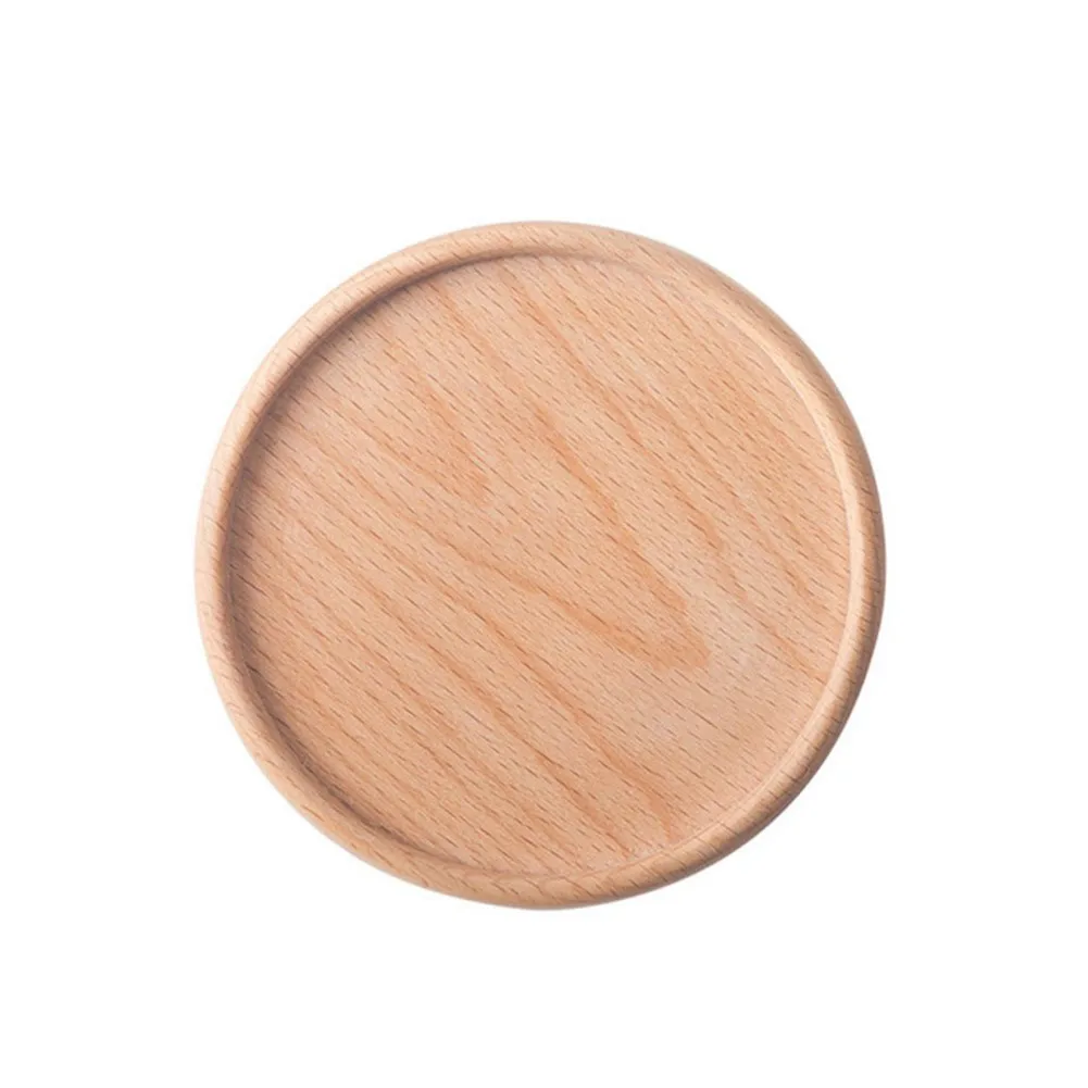 

Wooden Coaster Cups Round Non-slip Placemat Black Walnut Wood Coaster Insulation Mats Tea Coasters Kitchen Accessories