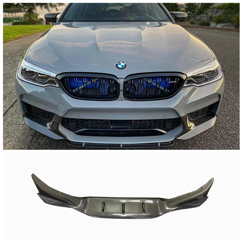 

For BMW F90 M5 2018 2019 2020 2021 2022 2023 Carbon Fiber Car Bumper Front Lip Spoiler Diffuser Angle Of Wrap Cover