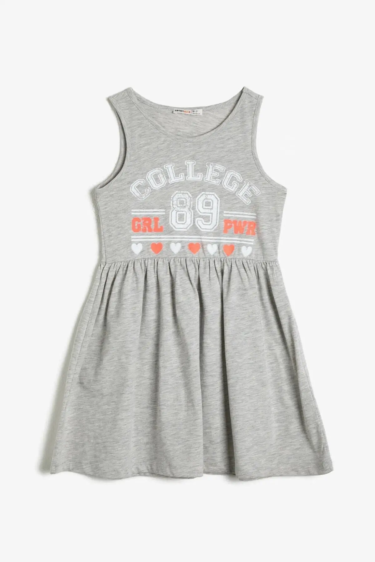 

Printed Printed Midi Dress Printed Cotton Bike Collar Gray
