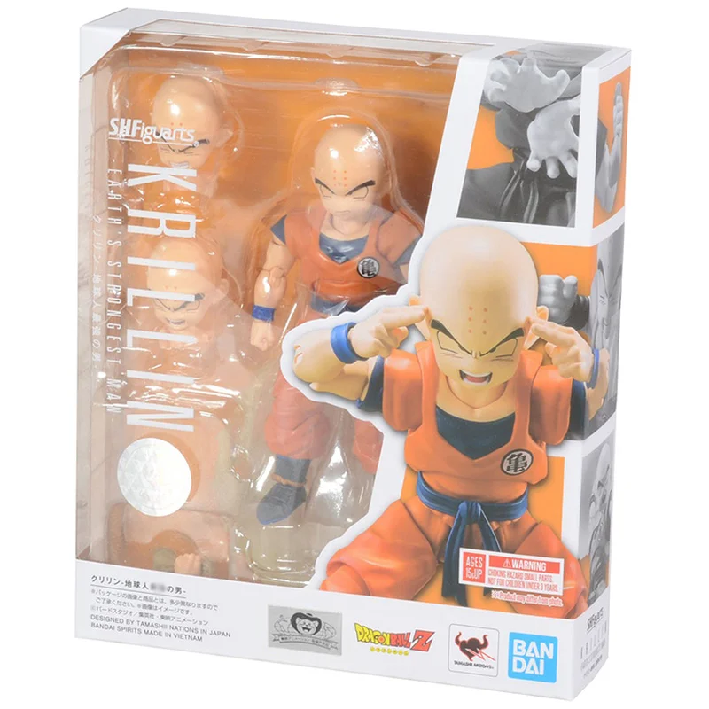 Фигурки BANDAI S.H. Фигурarts Dragon Ball Z Kuririn сильнейший Earthman готовый продукт подвижная