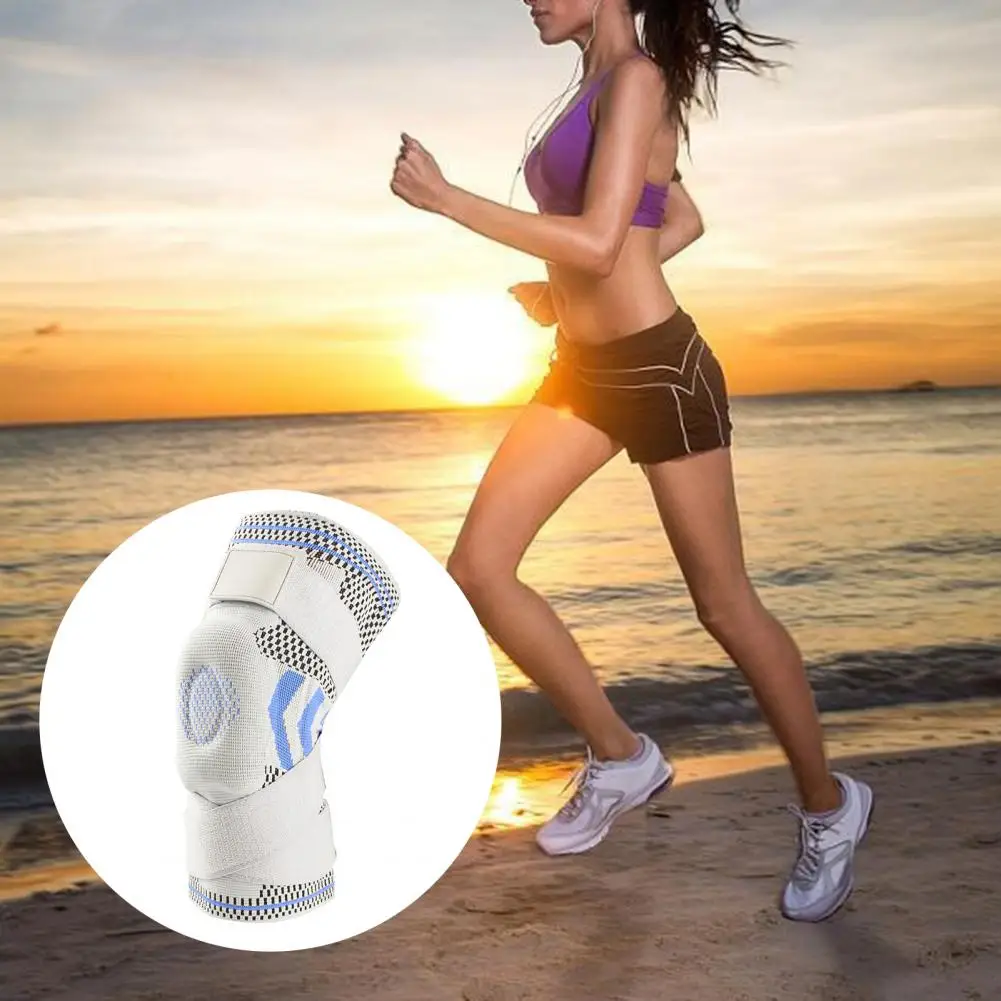 

Knee Pads Nylon Knee Sleeve High Elasticity Vibration Damping Breathable Professional Basketball Knee Pad