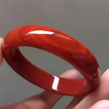 

Natural red agate chalcedony 54mm-64mm bracelet elegant princess jewelry for mother to girlfriend