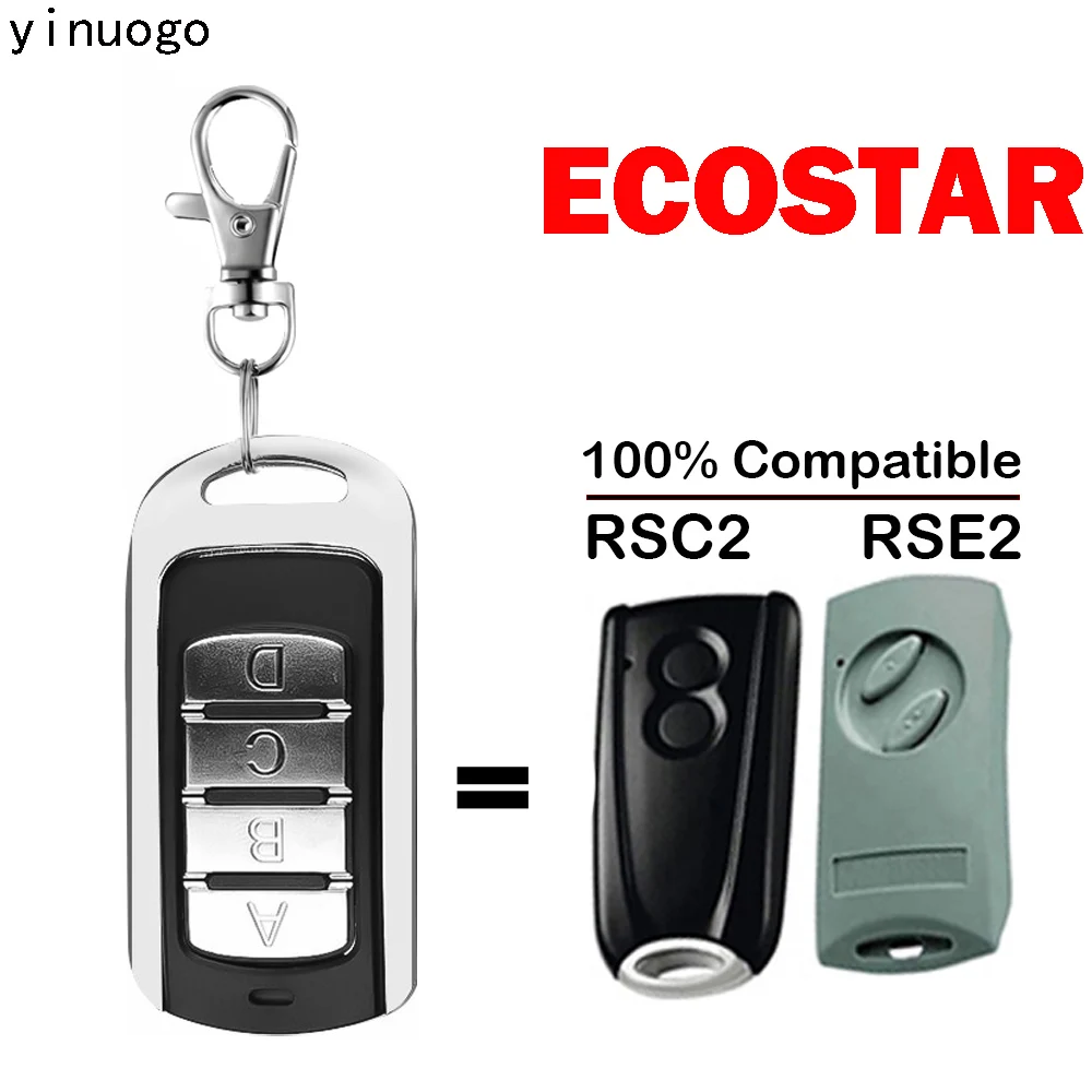 

4 in 1 HORMANN ECOSTAR Remote Control Replacement ECOSTAR RSC2 RSE2 Garage Door Command 433.92mhz Wireless Transmitter Key