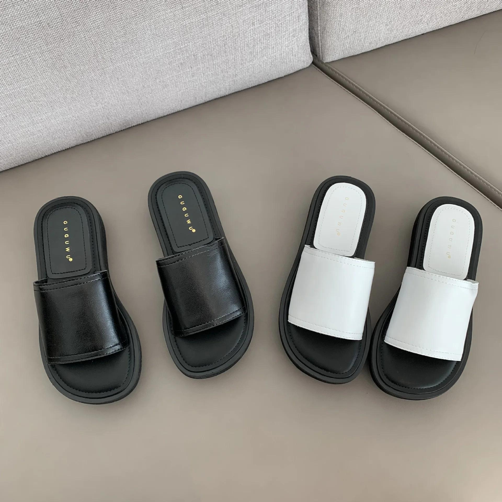 

Шлепанцы женские на танкетке, квадратный носок, резиновая обувь, роскошные Тапочки, дизайнерская Гавайская ткань, ПЗУ, 2022