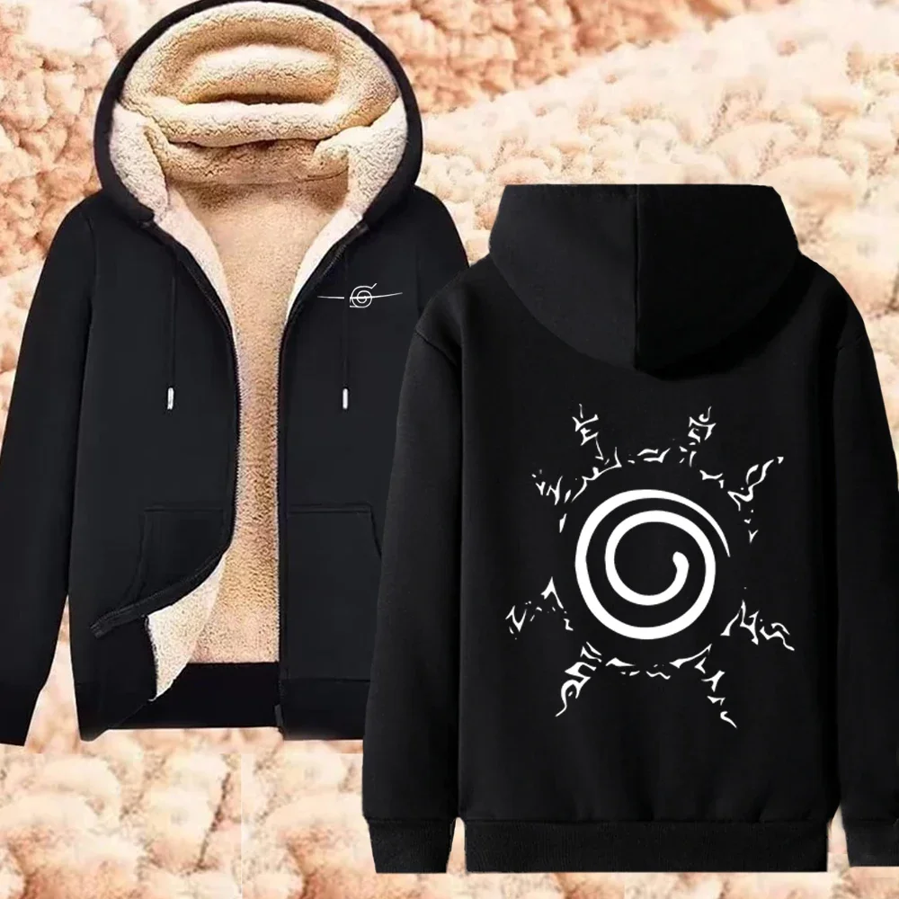 Мужская зимняя теплая куртка на молнии с принтом Ghostemane термотолстовки большого