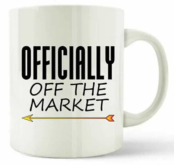 

Officially Off The Market Mug Funny Novelty Gift Relationship Coffee Tea Cup