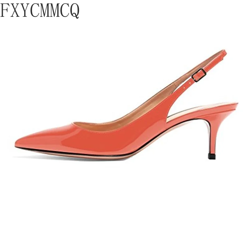 FXYCMMCQ 2022 Summer Trend 6.5CM Low Heel Gradient Fabric Fashion Single Shoes Women Sandals A41-1