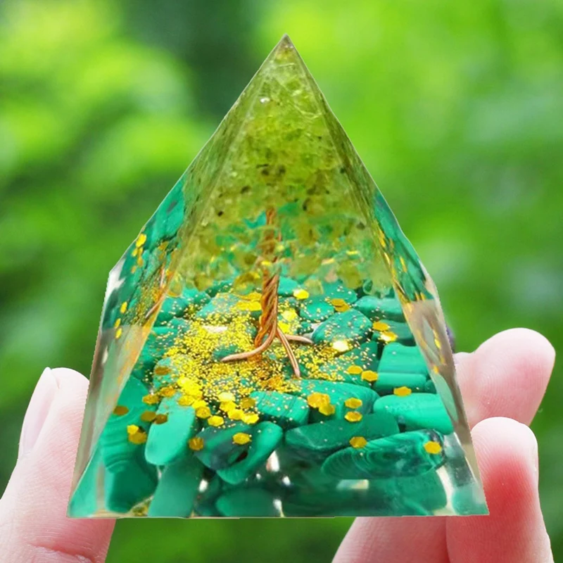 50 мм кристаллы оргона пирамида энергетический генератор натуральный перидот
