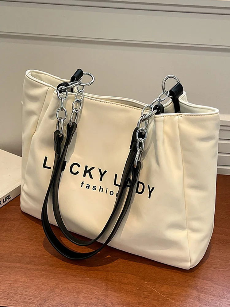 

Casual Tote Women's Shoulder Bag Large Capacity Pu Leather Handbag for Women Designer Fashion Shopper Female Bags Top Handle New