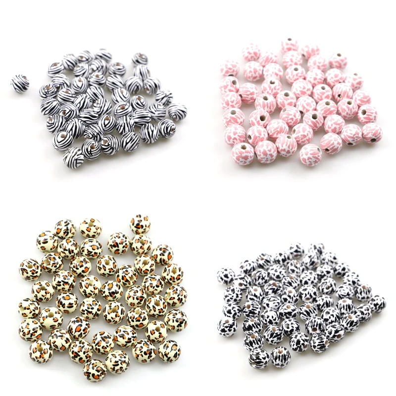 

50 шт., подвеска-брелок с леопардовым принтом