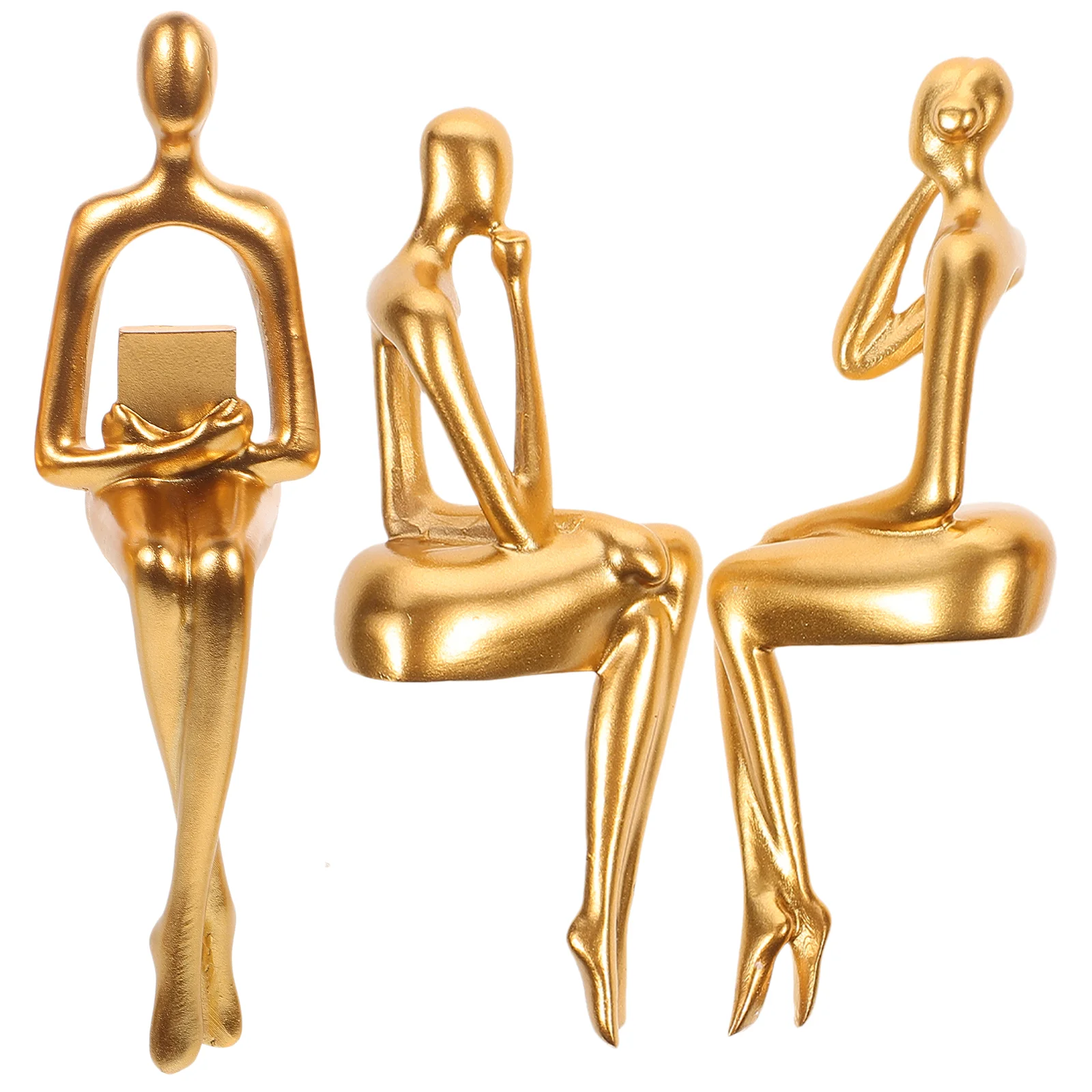 Украшения статуя мыслителя из смолы абстрактные фигурки скульптура домашнее