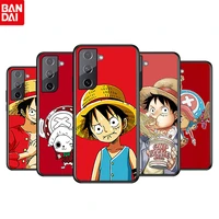 cartoon one piece cute for samsung galaxy s22 s21 s20 ultra plus pro s10 s9 s8 s7 4g 5g soft black phone case funda coque cover