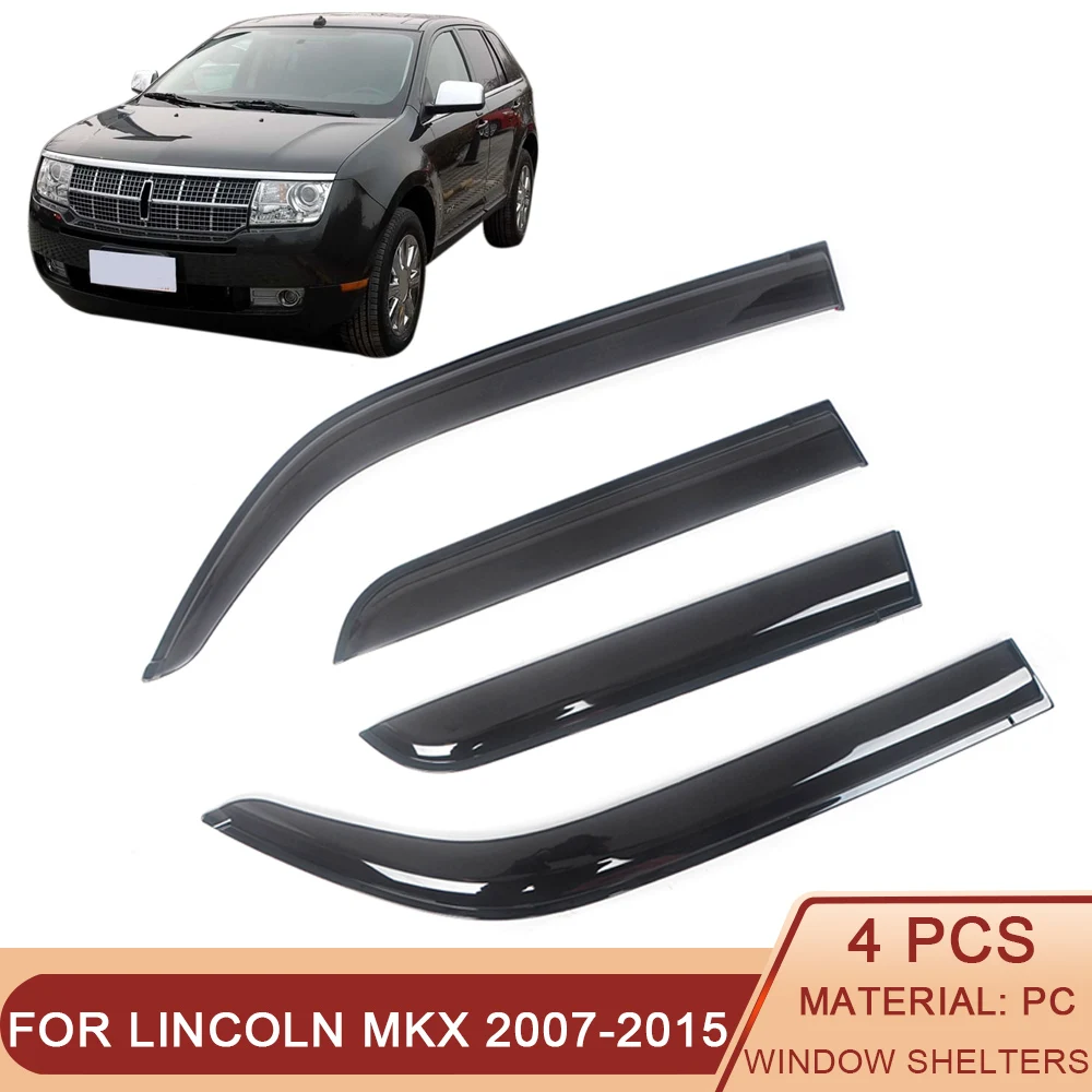 

Козырек для боковых окон автомобиля, черный затемненный козырек для Lincoln Mark LT 2006-2008