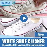 100g white shoes cleaning stain whitening cleaner dirt cream for shoe brush reusable shoes sneakers cleaning with wipe sponge