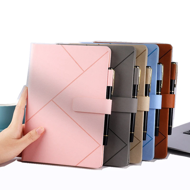 

A5 Buckle Notepad Business Simple Enterprise Office Meeting Record Book Eye Protection Thickened Note Book (Can Be Customized)
