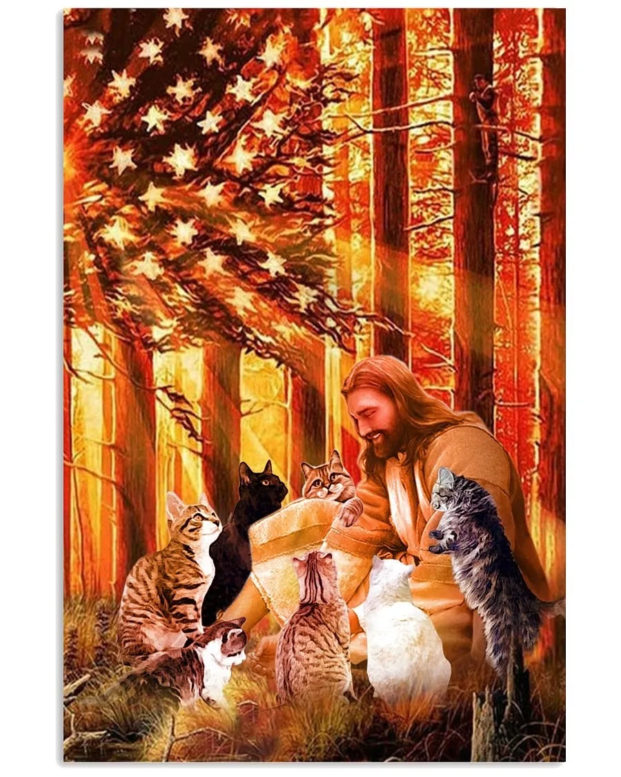 

Christmas Decor Funny Cat Vintage Metal Sign Retro Tin Sign Art Home Decoration for Living Room Pet Shop Wall Decor