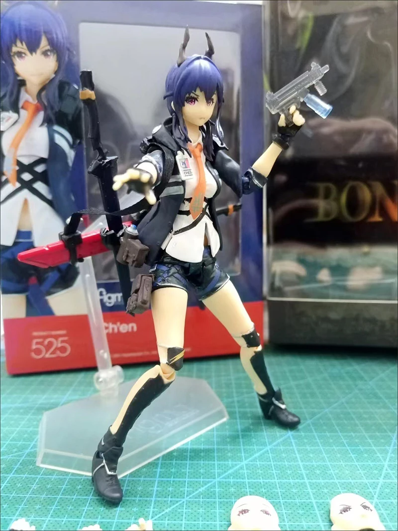 Аниме arknight figma 525 Chen экшн-фигурка ПВХ Модель сборная игрушка Brinquedos