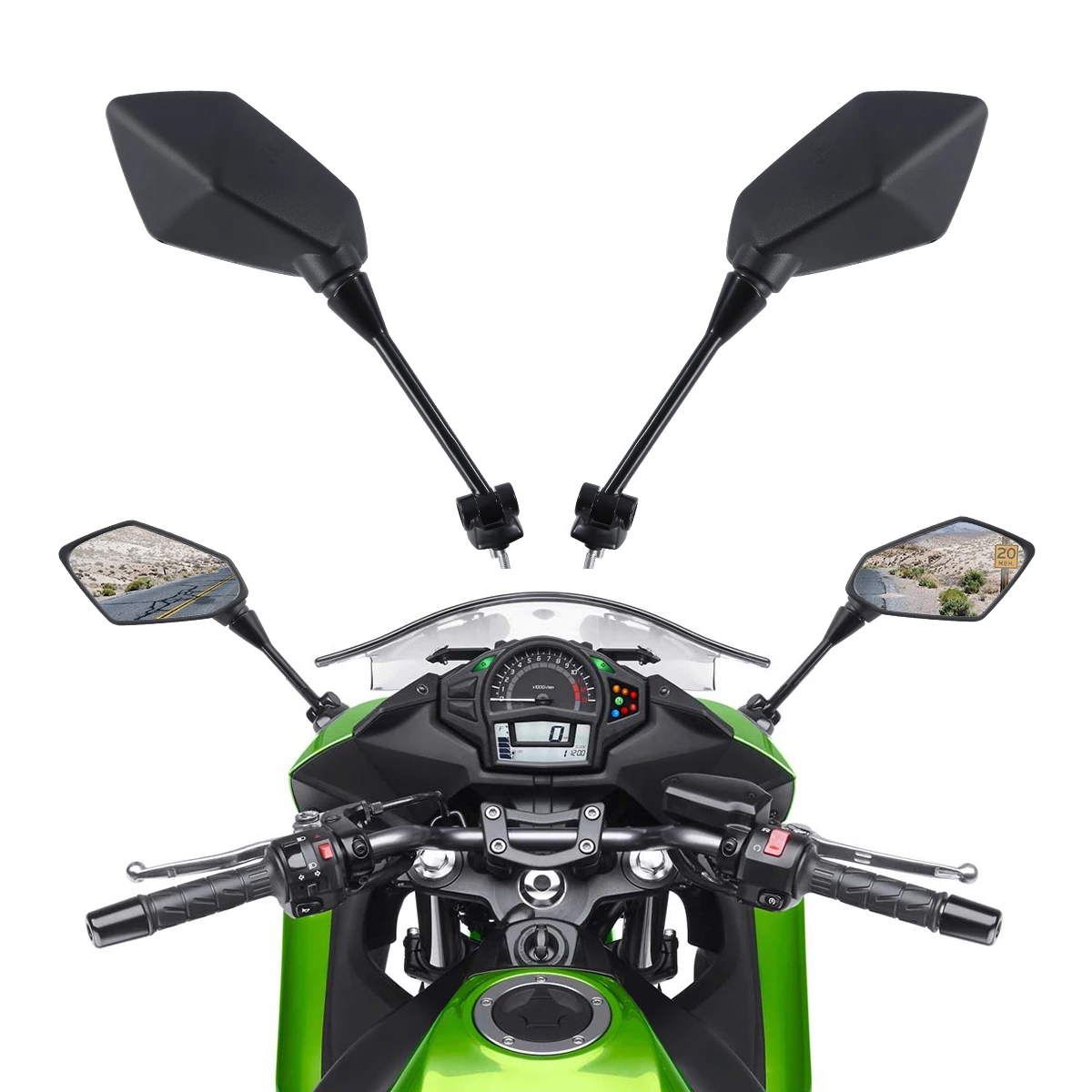 

Мотоциклетные зеркала для Kawasaki Ninja 650R 2009-2015 Z1000SX 2011-2014 ER6F ER-6F 2009-2016 400R 2010-2014