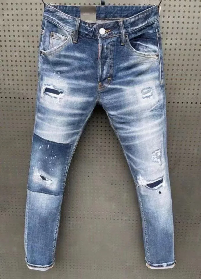 Fashion zc9029 Men's Jeans 2022 Runway Luxury European Design party style Men's Clothing