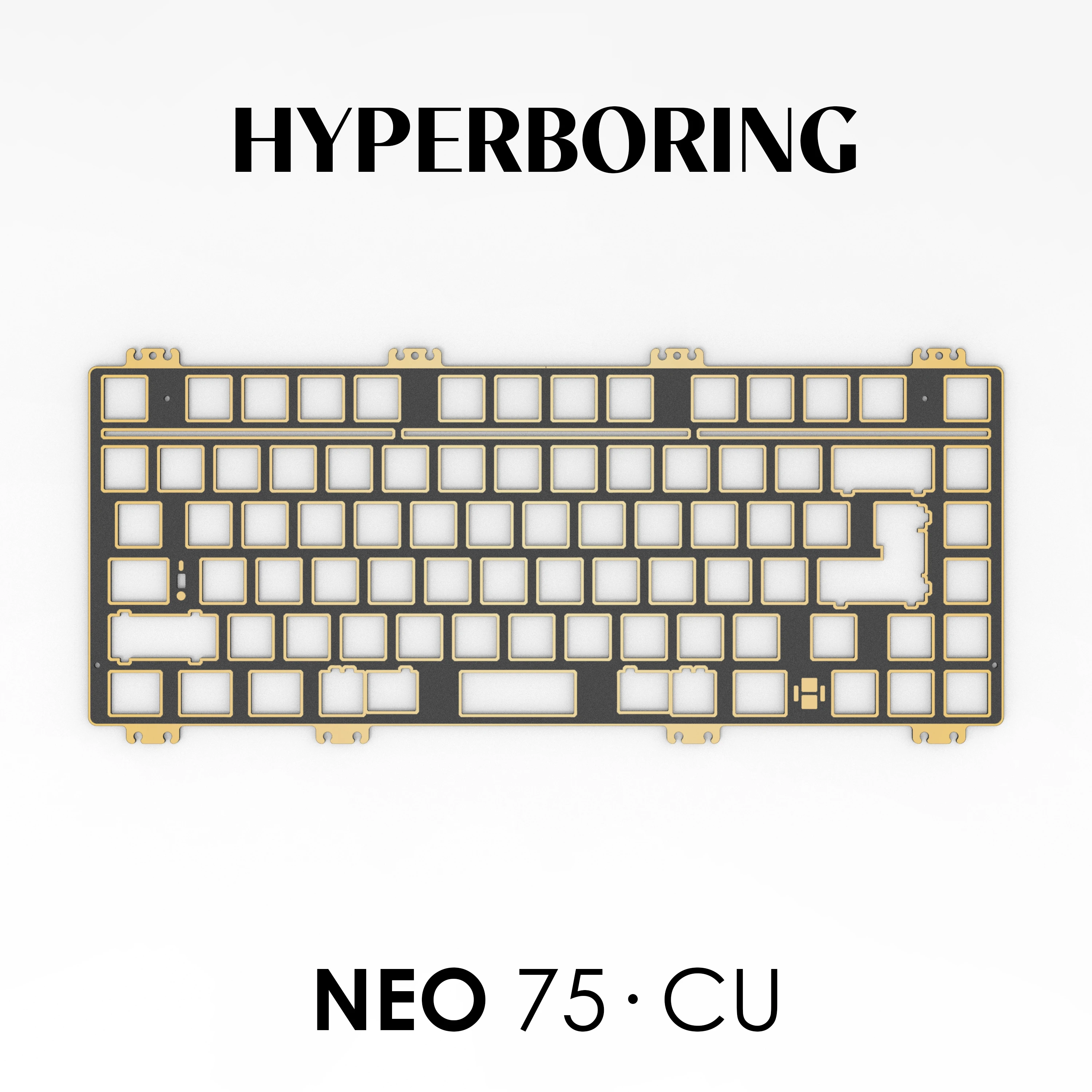 Комплект механической клавиатуры Keebox Hyperboring Neo75 CU позиционирующая пластина
