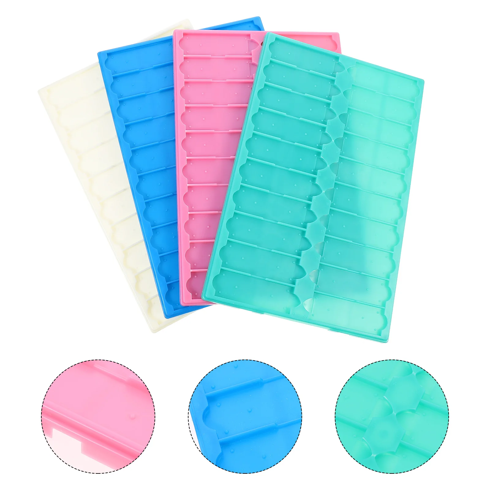 

4pcs Portable Plastic Microscope Slide Tray Microscope Slide Holder for Slice Collection