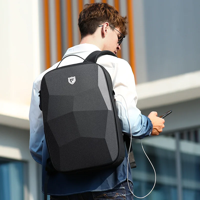 

Fenruien New Hard Shell Backpack Men Anti-thief Business Backpacks 17.3 Inch Laptop Backpacks Waterproof Male Travel Bag