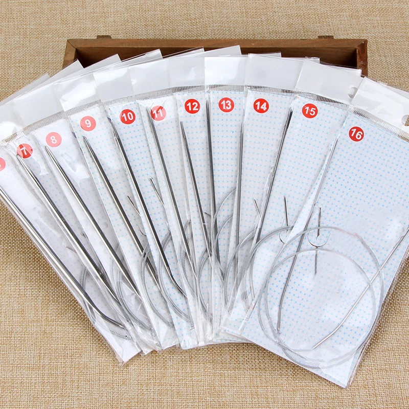 

80cm Aluminum Circular Knitting Needles Set 26pc Interchangeable Crochet Needles With Case For Any Crochet Patterns & Yarns