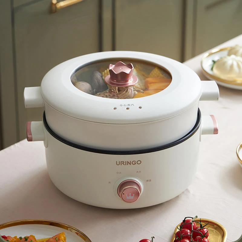 

Non-stick Hot Pot steamer saucepan Cooking Noodle Pot Split Steaming boiling Soup For Travel School Home appliances