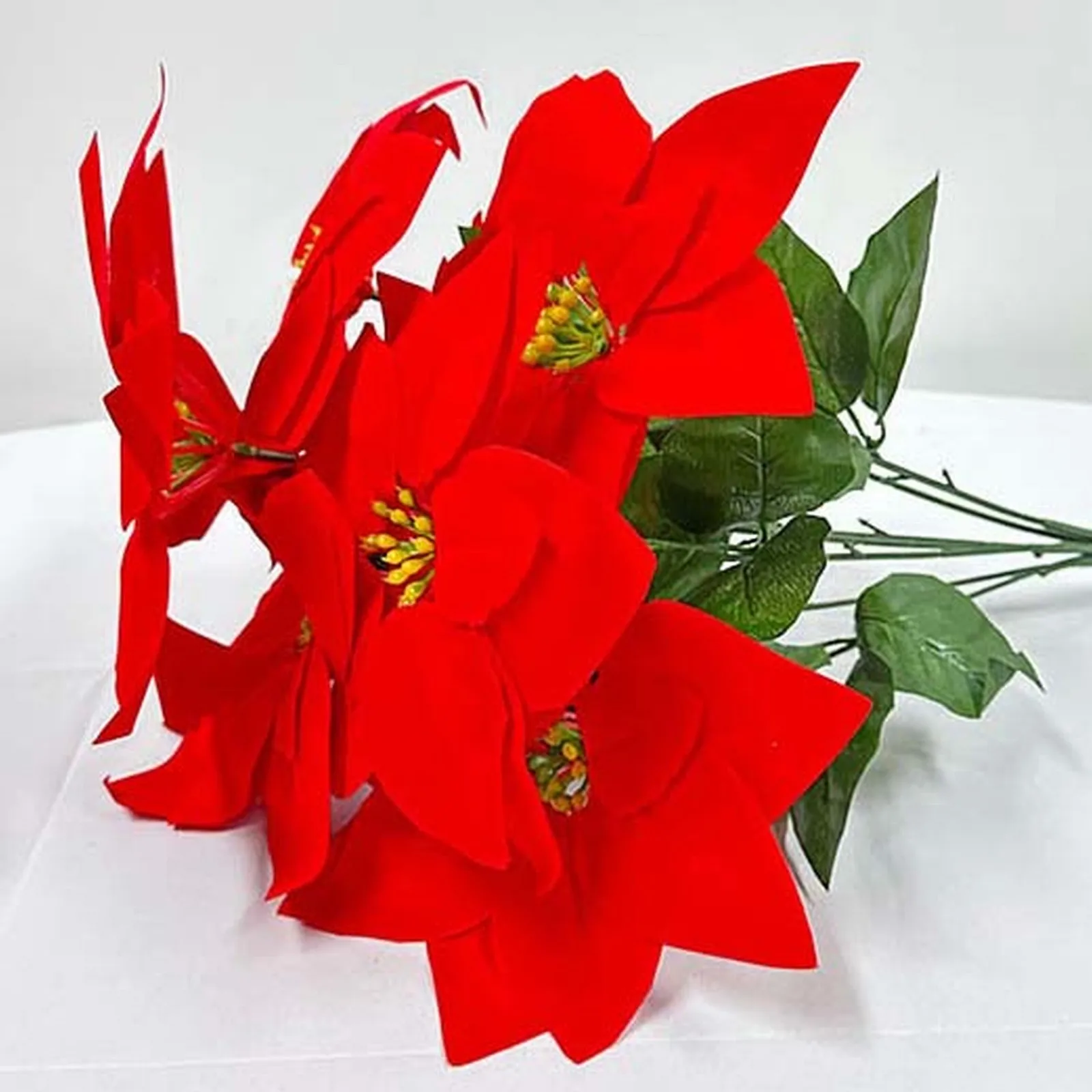 Осенние искусственные герани красные азалеи цветы кусты высокое качество