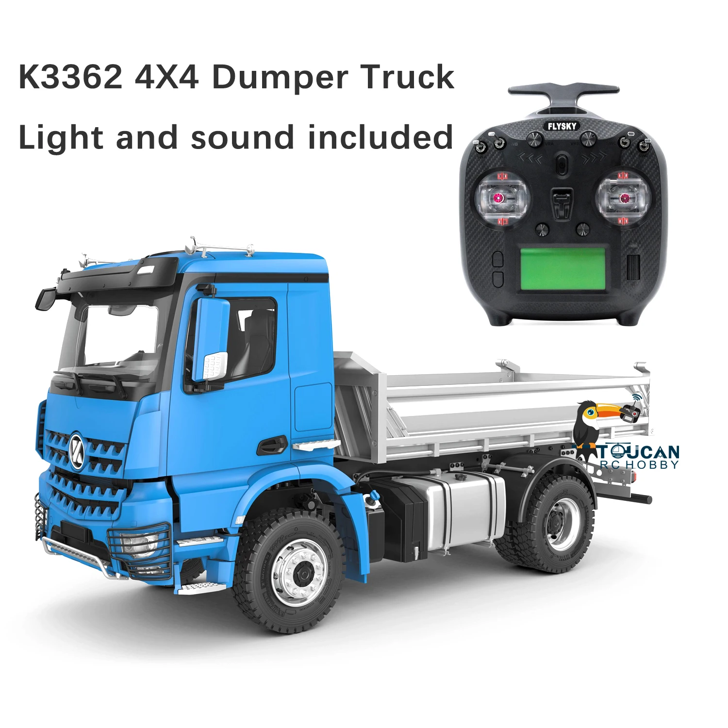 

In Stock 1/14 K3362 Assembled Remote Control Car Kabolite 4X4 RC Hydraulic Dumper Truck Lock Axles Light Sound Gearbox Sevo ESC