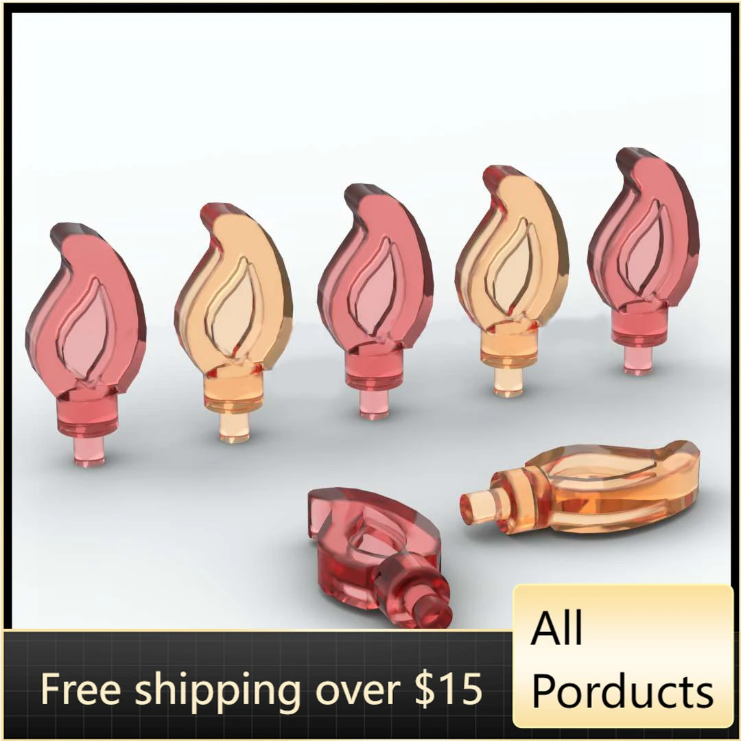 

10PCS Small Flame Building Block 37775 Assembles Particles DIY Bricks Part Educational Game Toys For Children Kid Christmas Gift