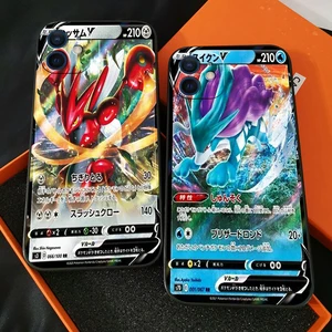 pokémon anime elf card phone case for funda iphone 13 11 pro max 12 mini x xr xs max 6 6s 7 8 plus celular coque back black free global shipping