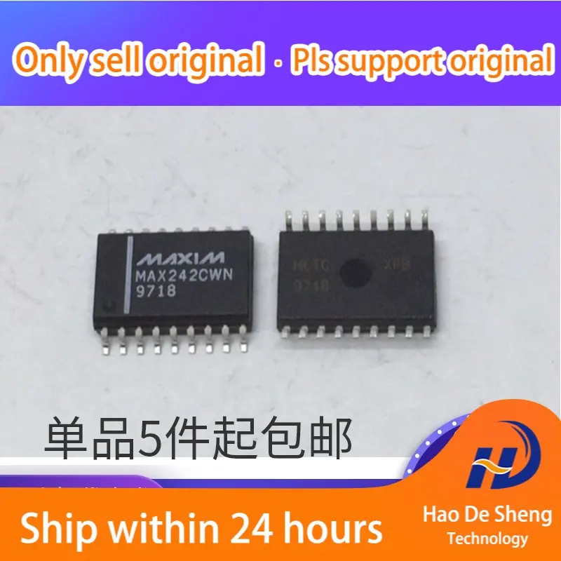 10 шт./лот MAX242C MAX242CWN SOP18 драйвер/приемник/трансивер IC новая Оригинальная фотография