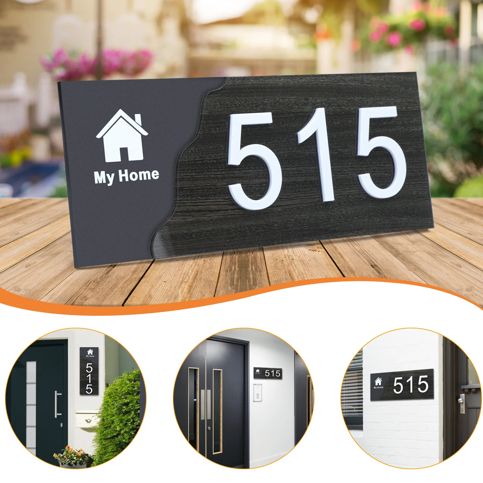 

Акриловый номер для дома BILEEDA Cusom, уличный домашний адрес, табличка, дверной знак для квартиры, отеля, настенные наклейки