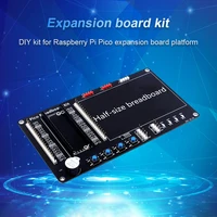 for raspberry pi pico breakout breadboard half size built in led light button buzzer module led light button buzzer module diy
